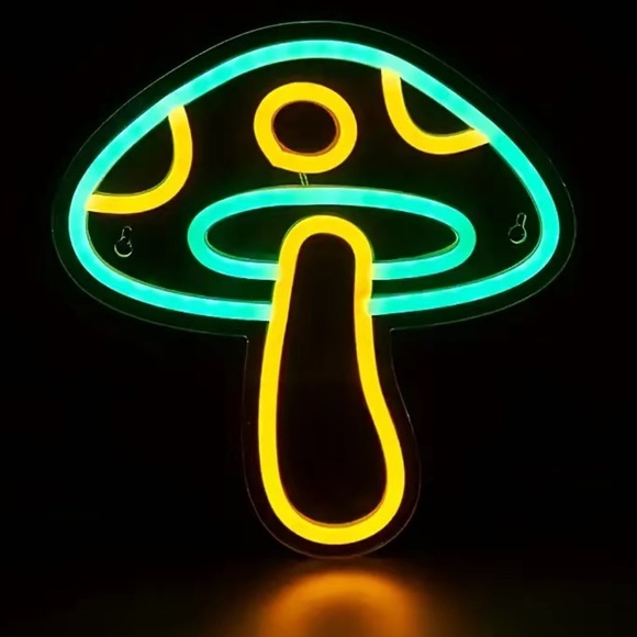 LED Neon Retro Mushroom Light - Picture 6 of 6